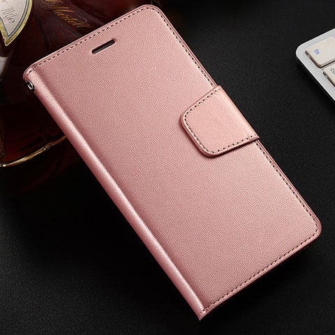 Handytasche Stand Schutzhülle Leder Hülle L03 für Huawei Honor View 10 Lite Rosegold