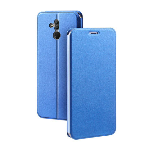 Handytasche Stand Schutzhülle Leder Hülle L03 für Huawei Mate 20 Lite Blau