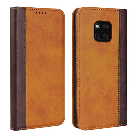 Handytasche Stand Schutzhülle Leder Hülle L03 für Huawei Mate 20 Pro Orange