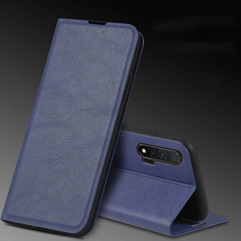 Handytasche Stand Schutzhülle Leder Hülle L03 für Huawei Nova 6 5G Blau