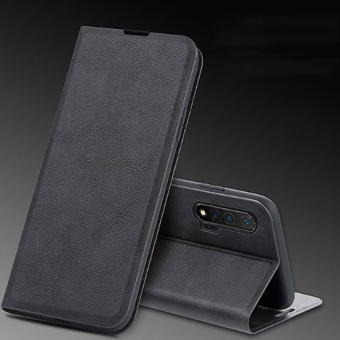 Handytasche Stand Schutzhülle Leder Hülle L03 für Huawei Nova 6 5G Schwarz