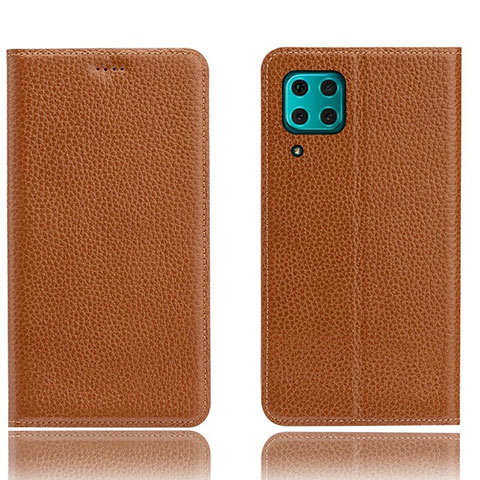 Handytasche Stand Schutzhülle Leder Hülle L03 für Huawei Nova 7i Orange