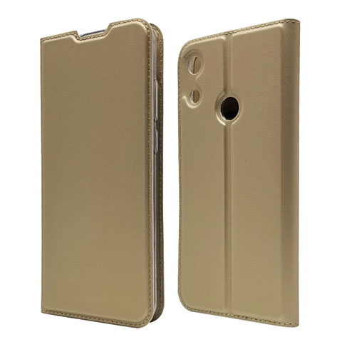 Handytasche Stand Schutzhülle Leder Hülle L03 für Huawei Y6 Prime (2019) Gold