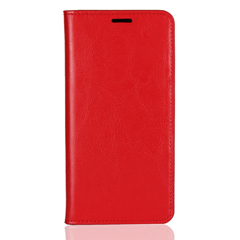 Handytasche Stand Schutzhülle Leder Hülle L03 für Huawei Y9 (2018) Rot