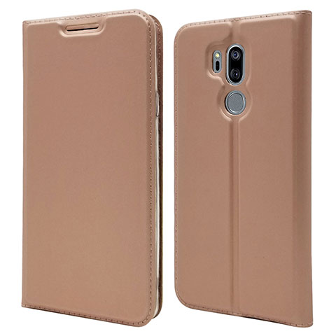 Handytasche Stand Schutzhülle Leder Hülle L03 für LG G7 Rosegold