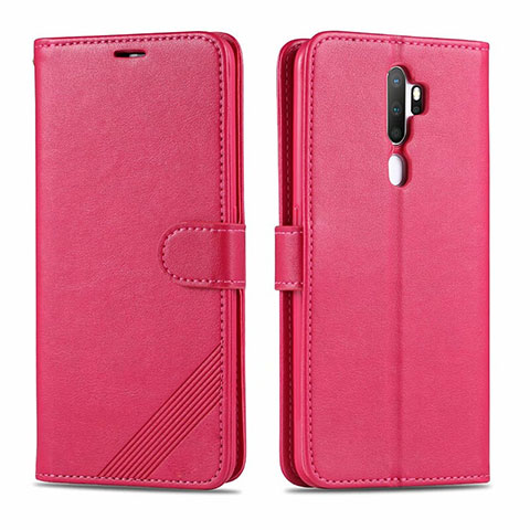 Handytasche Stand Schutzhülle Leder Hülle L03 für Oppo A11X Pink