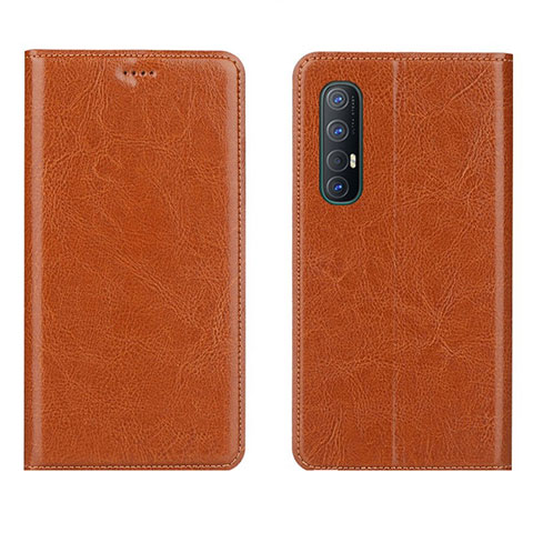 Handytasche Stand Schutzhülle Leder Hülle L03 für Oppo Find X2 Neo Orange