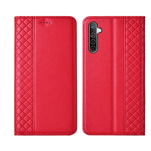 Handytasche Stand Schutzhülle Leder Hülle L03 für Oppo K5 Rot