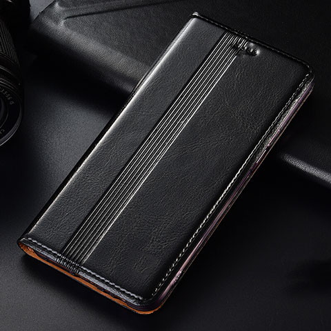 Handytasche Stand Schutzhülle Leder Hülle L03 für Samsung Galaxy A81 Schwarz