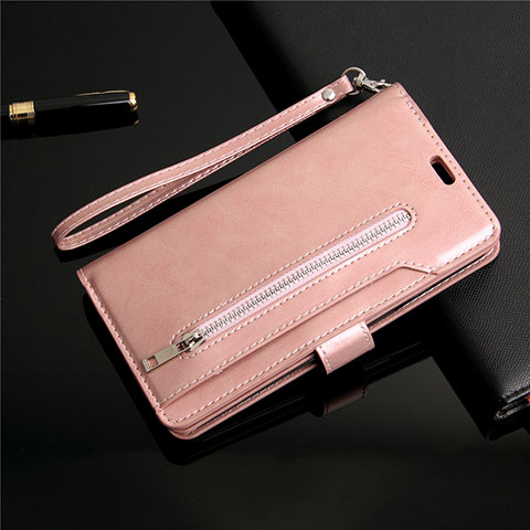 Handytasche Stand Schutzhülle Leder Hülle L03 für Samsung Galaxy S20 5G Rosegold