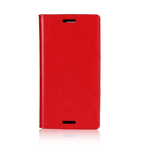 Handytasche Stand Schutzhülle Leder Hülle L03 für Sony Xperia XZ1 Compact Rot