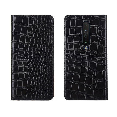 Handytasche Stand Schutzhülle Leder Hülle L03 für Xiaomi Redmi K30i 5G Schwarz