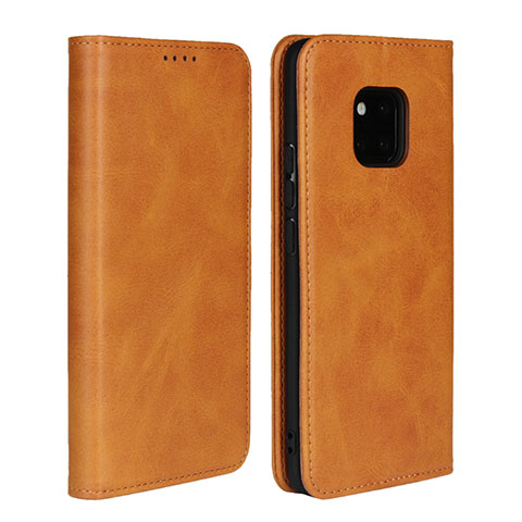 Handytasche Stand Schutzhülle Leder Hülle L04 für Huawei Mate 20 Pro Orange