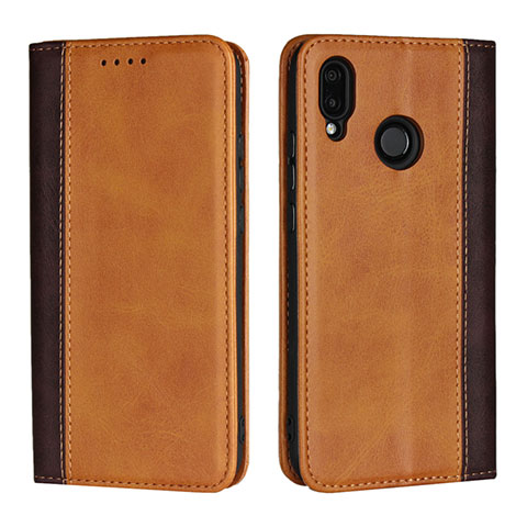 Handytasche Stand Schutzhülle Leder Hülle L04 für Huawei Nova 3e Orange