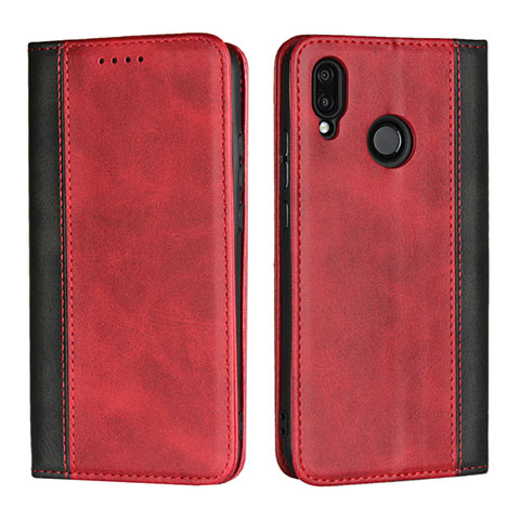 Handytasche Stand Schutzhülle Leder Hülle L04 für Huawei Nova 3e Rot