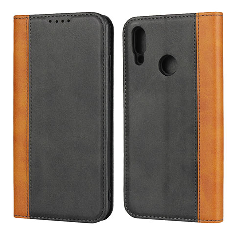 Handytasche Stand Schutzhülle Leder Hülle L04 für Huawei P Smart (2019) Schwarz