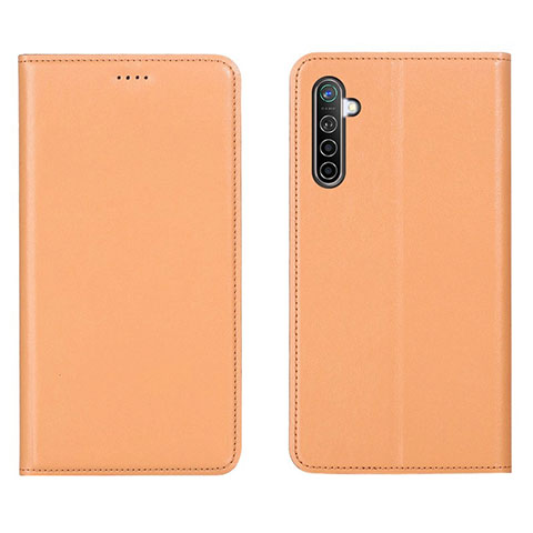 Handytasche Stand Schutzhülle Leder Hülle L04 für Realme X2 Orange