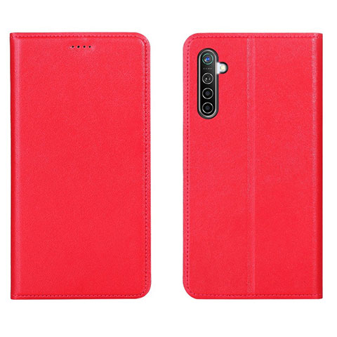 Handytasche Stand Schutzhülle Leder Hülle L04 für Realme X2 Rot