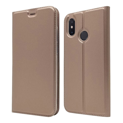 Handytasche Stand Schutzhülle Leder Hülle L04 für Xiaomi Mi 8 Rosegold