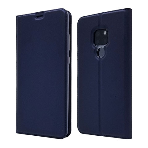 Handytasche Stand Schutzhülle Leder Hülle L05 für Huawei Mate 20 Blau