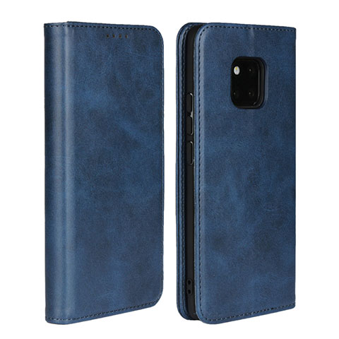 Handytasche Stand Schutzhülle Leder Hülle L05 für Huawei Mate 20 Pro Blau