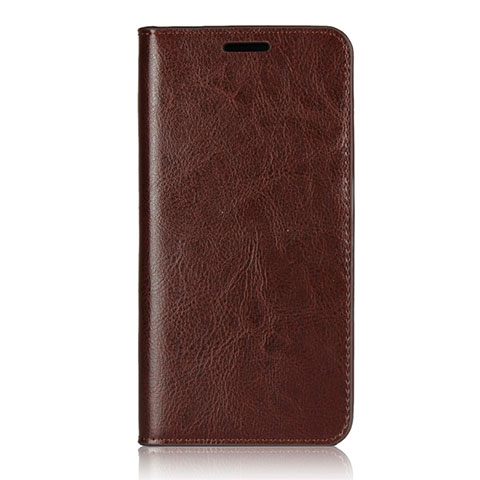 Handytasche Stand Schutzhülle Leder Hülle L05 für Huawei P20 Braun