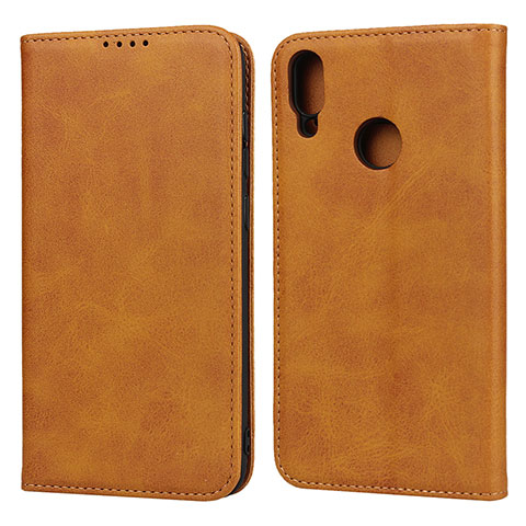 Handytasche Stand Schutzhülle Leder Hülle L05 für Huawei Y7 (2019) Orange