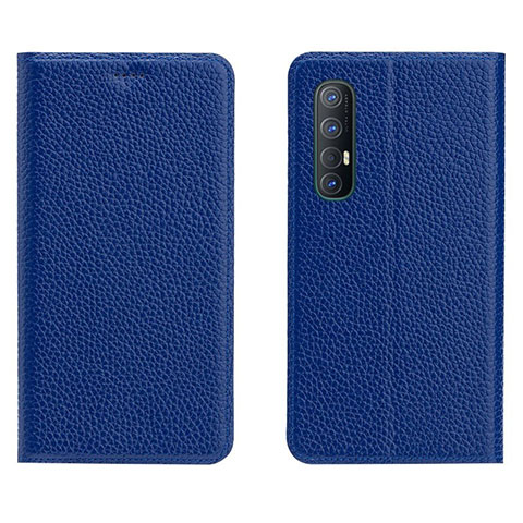 Handytasche Stand Schutzhülle Leder Hülle L05 für Oppo Find X2 Neo Blau