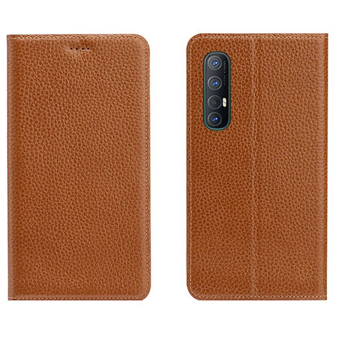 Handytasche Stand Schutzhülle Leder Hülle L05 für Oppo Find X2 Neo Orange