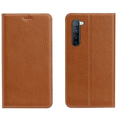 Handytasche Stand Schutzhülle Leder Hülle L05 für Oppo K7 5G Orange