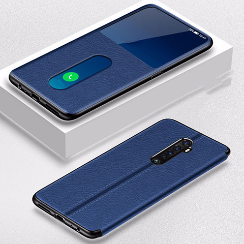 Handytasche Stand Schutzhülle Leder Hülle L05 für Oppo Reno2 Blau