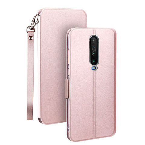 Handytasche Stand Schutzhülle Leder Hülle L05 für Xiaomi Redmi K30 4G Rosegold