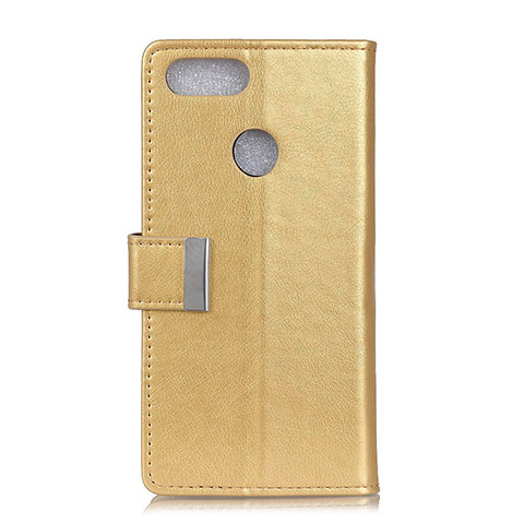 Handytasche Stand Schutzhülle Leder Hülle L06 für Asus Zenfone Max Plus M1 ZB570TL Gold