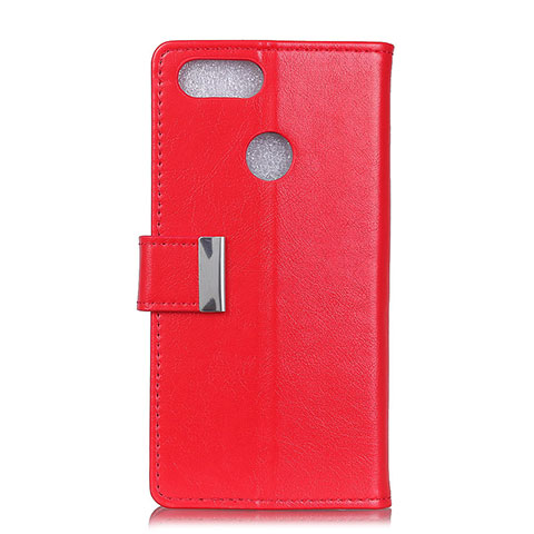 Handytasche Stand Schutzhülle Leder Hülle L06 für Asus Zenfone Max Plus M1 ZB570TL Rot