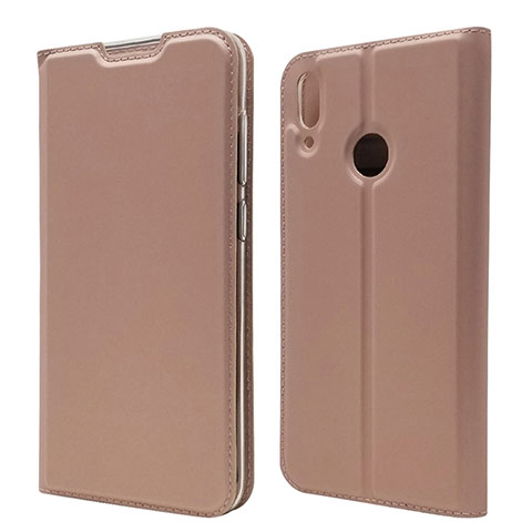 Handytasche Stand Schutzhülle Leder Hülle L06 für Huawei Enjoy 9 Rosegold