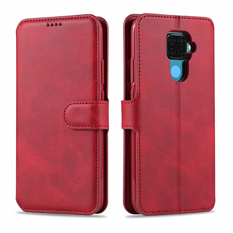 Handytasche Stand Schutzhülle Leder Hülle L06 für Huawei Mate 30 Lite Rot