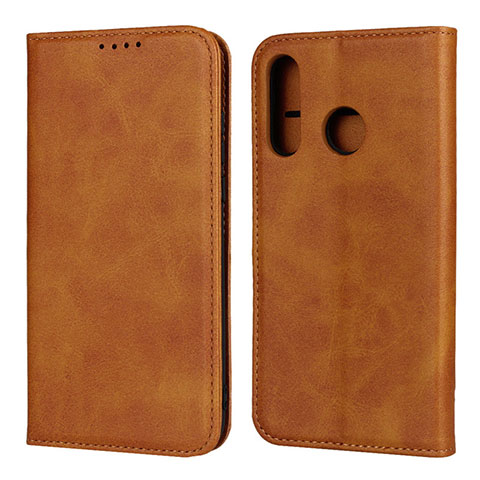 Handytasche Stand Schutzhülle Leder Hülle L06 für Huawei P30 Lite New Edition Orange