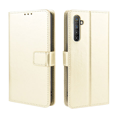 Handytasche Stand Schutzhülle Leder Hülle L06 für Oppo K5 Gold