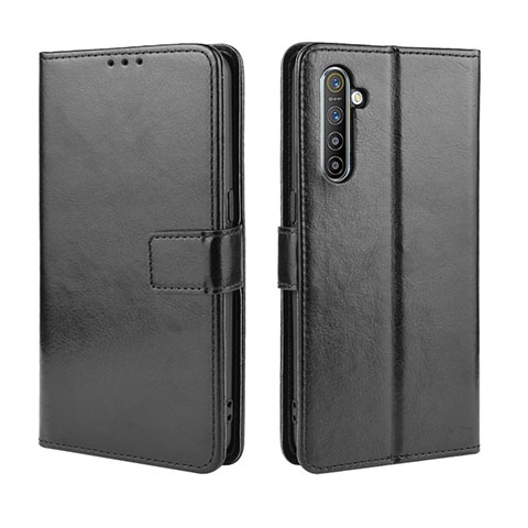 Handytasche Stand Schutzhülle Leder Hülle L06 für Oppo K5 Schwarz