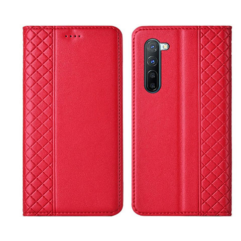 Handytasche Stand Schutzhülle Leder Hülle L06 für Oppo K7 5G Rot