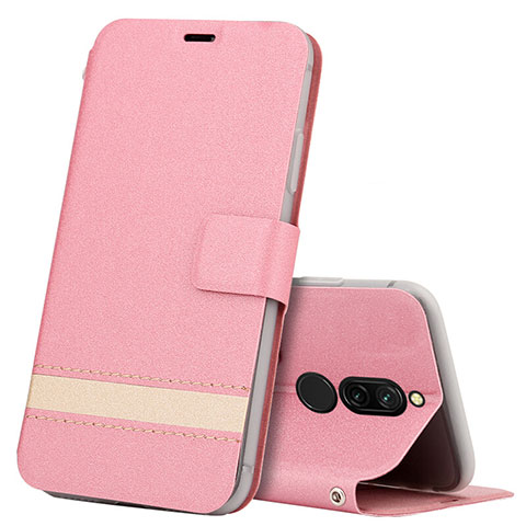 Handytasche Stand Schutzhülle Leder Hülle L06 für Xiaomi Redmi 8 Rosa