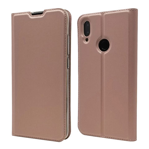 Handytasche Stand Schutzhülle Leder Hülle L06 für Xiaomi Redmi Note 7 Pro Rosegold