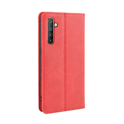 Handytasche Stand Schutzhülle Leder Hülle L07 für Oppo K5 Rot