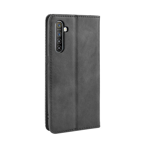 Handytasche Stand Schutzhülle Leder Hülle L07 für Oppo K5 Schwarz