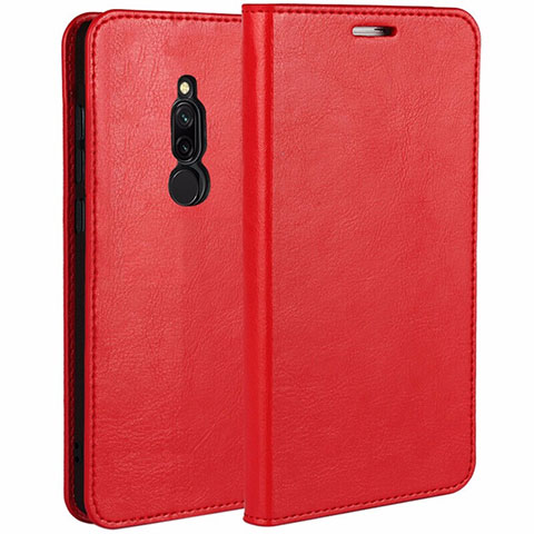 Handytasche Stand Schutzhülle Leder Hülle L07 für Xiaomi Redmi 8 Rot