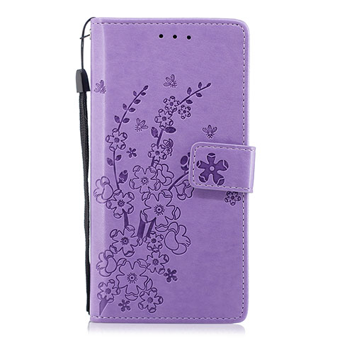 Handytasche Stand Schutzhülle Leder Hülle L08 für Huawei P20 Violett