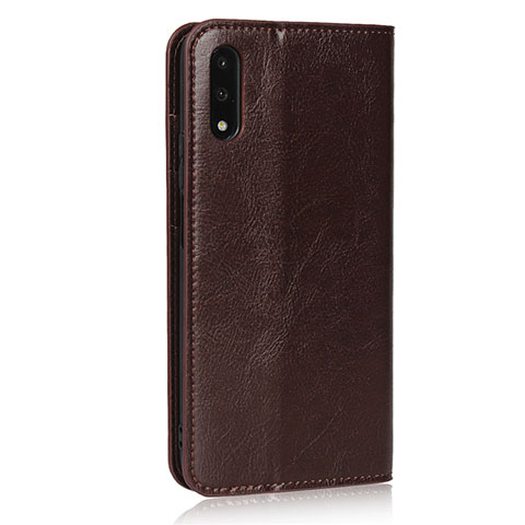 Handytasche Stand Schutzhülle Leder Hülle L08 für Huawei Y9 Prime (2019) Braun