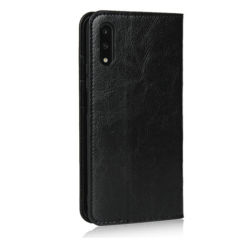 Handytasche Stand Schutzhülle Leder Hülle L08 für Huawei Y9 Prime (2019) Schwarz