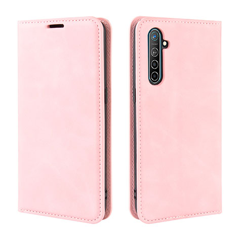 Handytasche Stand Schutzhülle Leder Hülle L08 für Oppo K5 Rosa