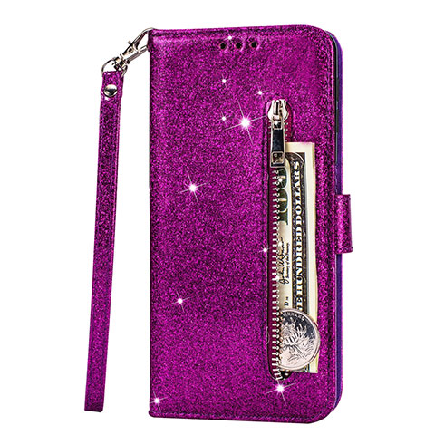 Handytasche Stand Schutzhülle Leder Hülle L08 für Samsung Galaxy S20 Ultra 5G Violett